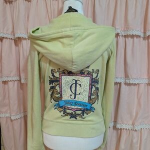 Juicy Couture Yellow Hoodie with Logo